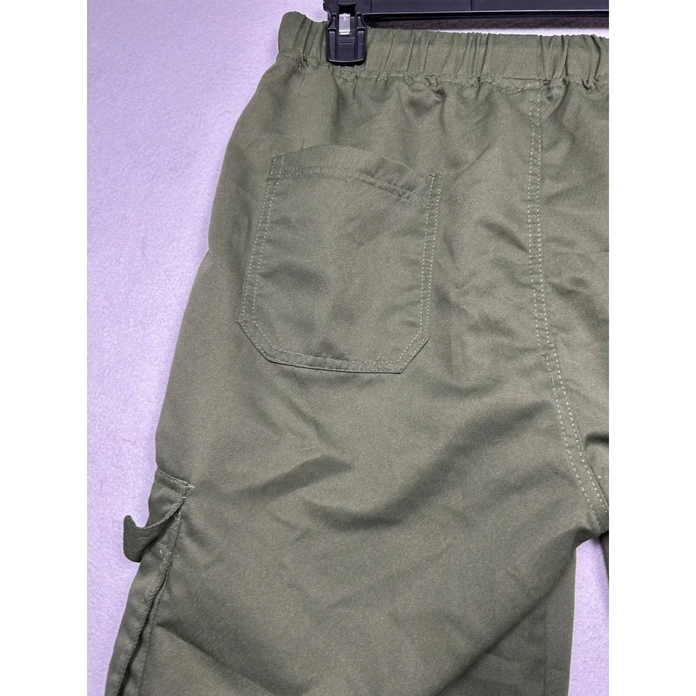HK Cargo Pants 100% Polyester Olive Green XL Mens